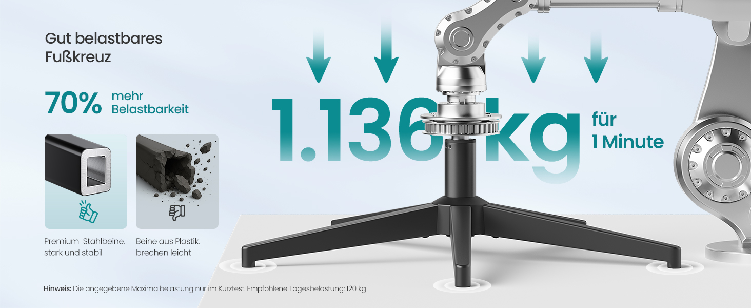 Офісний стіл SONGMICS, ергономічне крісло з регулюванням висоти та підголівником, до 150 кг, чорний OBN088B01