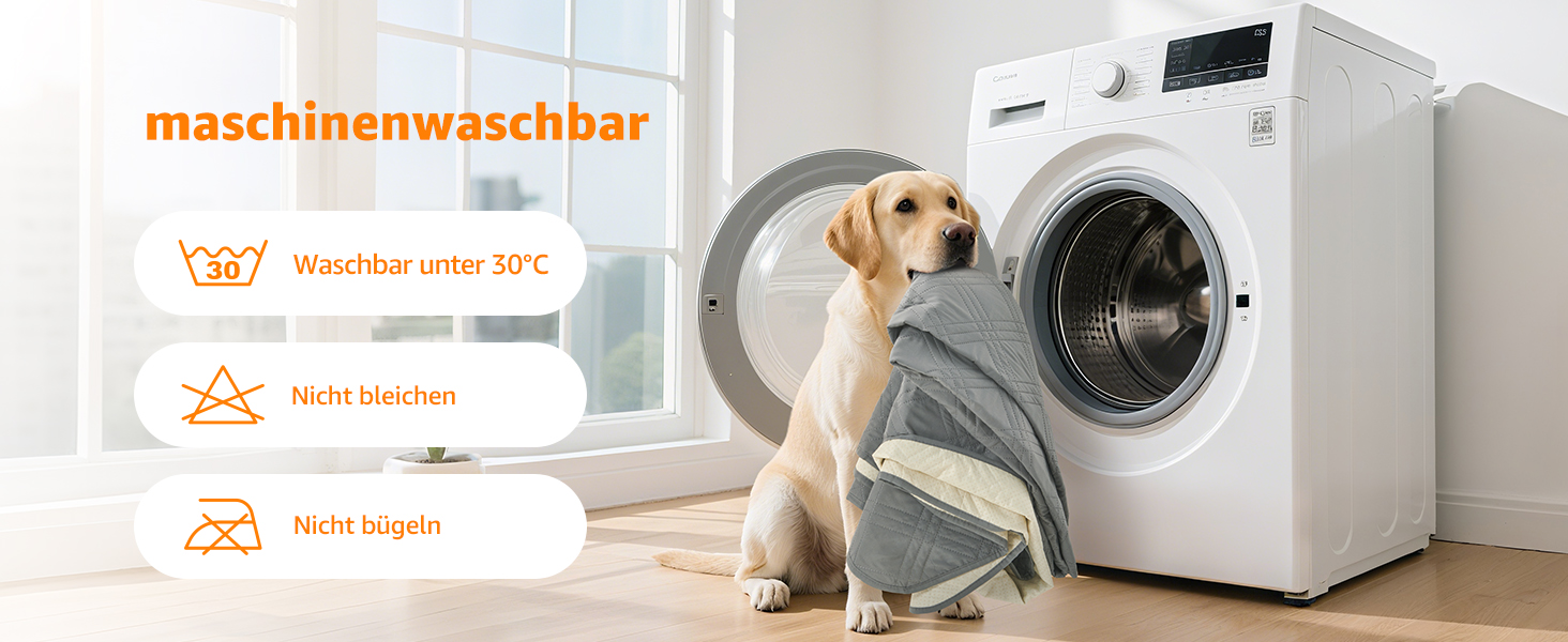 Водонепроникний килимок для собак Pick for Life 208x208 см - захист дивану та ліжка. Миючий килимок для великих та маленьких собак, сірий