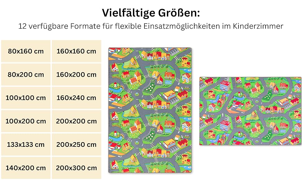 Дитячий килим Snapstyle для ігор, рожевий, 80x160 см, прямокутний, міцний та легкий у догляді, з малюнком дороги для дитячої кімнати