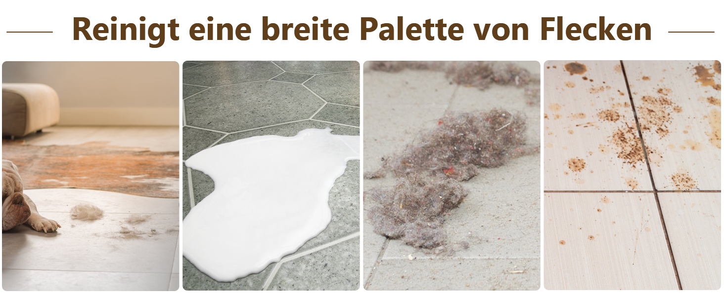 Набір для миття підлоги MASTERTOP з відром, моп з нержавіючою ручкою та 3 насадками, набір відра та мопа 2 в 1, плоский моп з функцією віджиму для ламінату, плитки (бежевий), комплект змінних насадок (3 шт.)