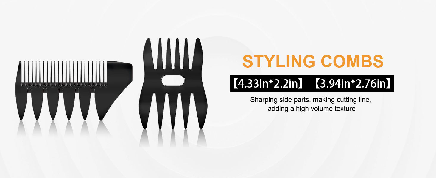 Набір для чоловічого стайлінгу Kamm, DUAIU: 7 предметів, круглі щітки, текстурувальні гребені для укладки та розчісування