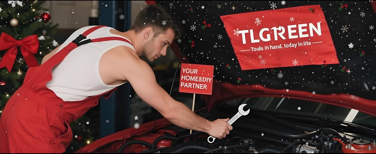 Набір інструментів TLGREEN 138 шт. з акумуляторною дриль-шуруповертом 12V для ремонту та DIY, електроінструмент