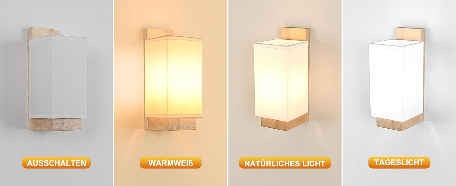 Настінний світильник Gleonlux з дерева, вінтажний стиль, E14, тканинний, для дому, індустріальний, для сходищ, вітальні, спальні, коридору, квадратний (10x12x25)