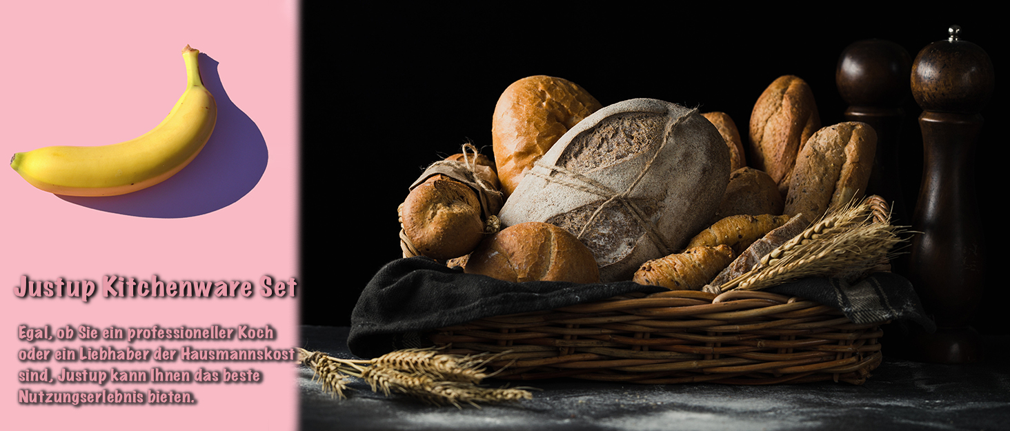 Набір кухонних ножів Justup 9шт з обертовим блоком, рожевий. Набір ножів з нержавіючої сталі з антипригарним покриттям, з точилкою для кухні.