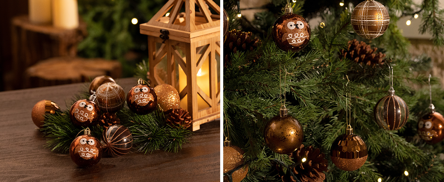 Набір ялинкових прикрас Valery Madelyn 16 шт. 6 см, червоно-зелено-золота тема, з подарунковим пакуванням