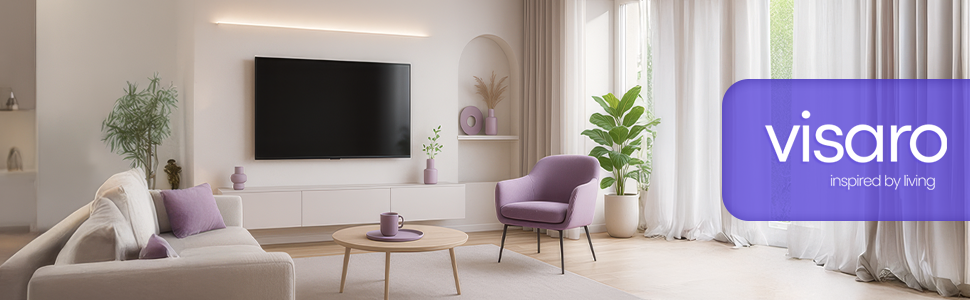 Настінне кріплення для телевізора Visaro WMF75 43-75 дюймів, LED/LCD/OLED, VESA 400x400, до 45 кг