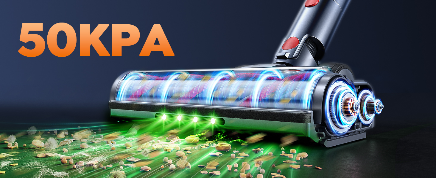 Бездротовий акумуляторний пилосос INTETURE 50KPa, 600W, 65 хвилин роботи, з док-станцією, автоматичний режим, сенсорний екран, антизаплутана щітка, для будь-яких поверхонь