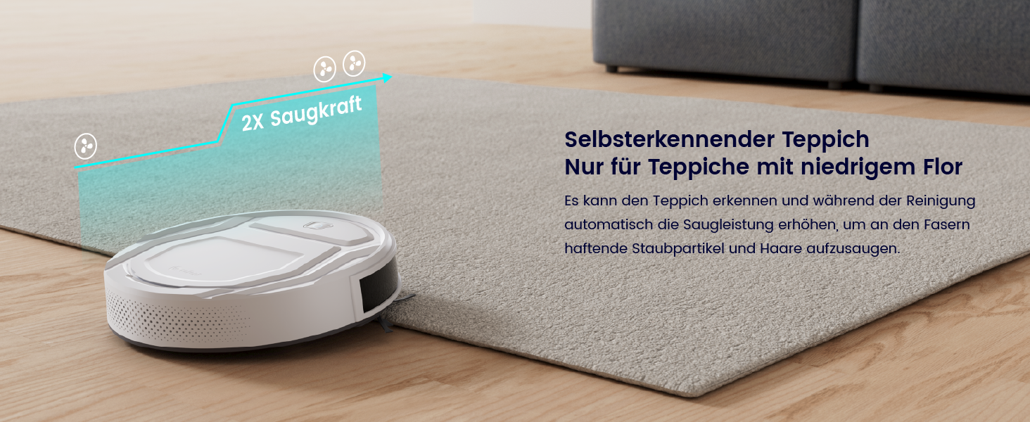 Робот-пилосос LEFANT M210 білий: потужний, тихий, з Wi-Fi та керуванням через додаток, для дому та тварин