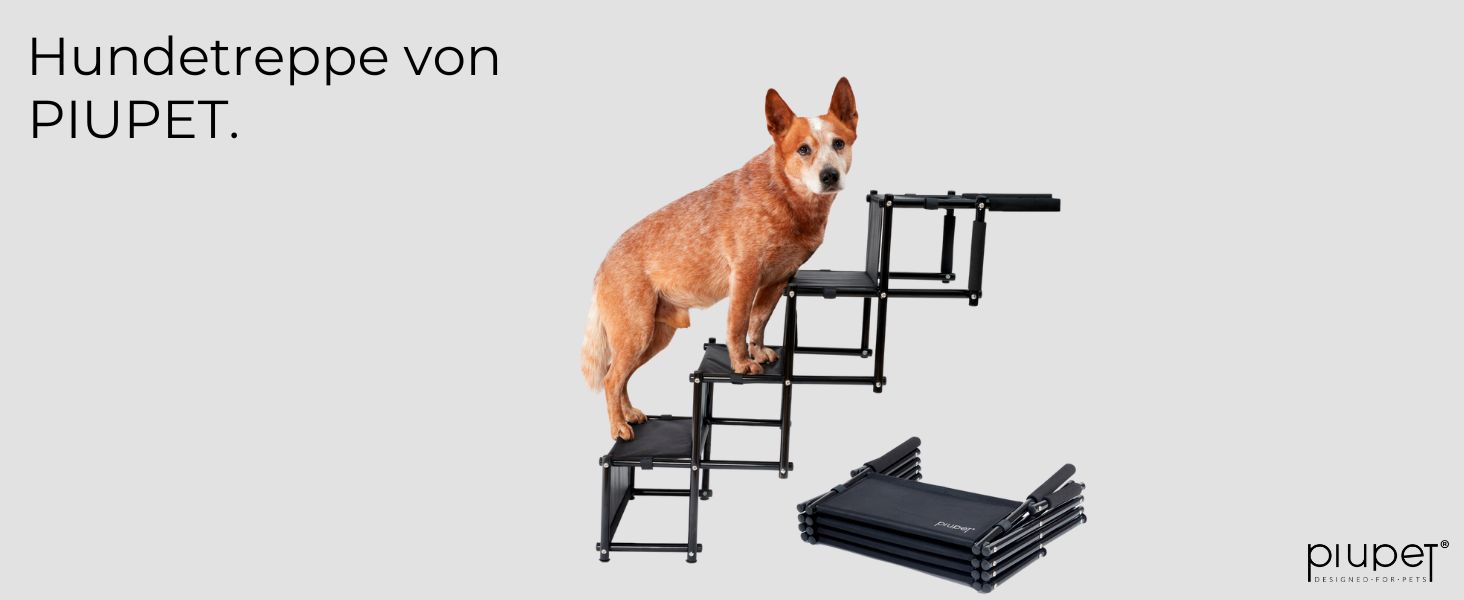Foldable Dog Stairs - Mobile Car Step for Large & Small Dogs - Waterproof PVC Pet Ladder for Safety & Comfort