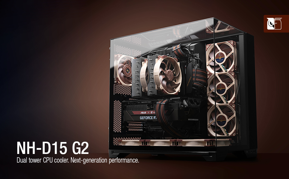 Кулер CPU Noctua NH-D15 G2 Dual Tower для AMD AM5 та Intel LGA1851/LGA1700 (Коричневий)