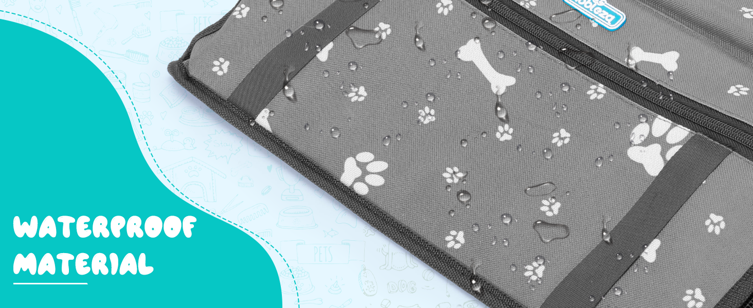 Nobleza Автомобільний крісло-переноска для собак та котів, сірий, 40x34x25 см, складна, миється