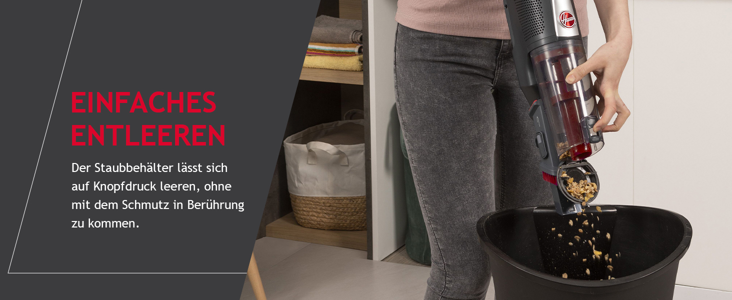 Бездротовий пилосос Hoover H-Free 500 HF522STH: акумуляторний, без мішка, LED, паркування, до 30 хв роботи