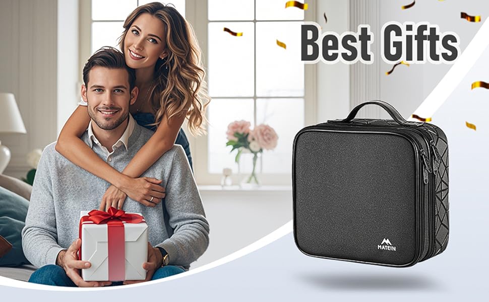 MATEIN Cable Bag Organizer, Cable Bag Travel 3-Layer Cable Organizer Cable Storage Cable Organizer Bag for Phone, Charger Cables, Electronics, Black