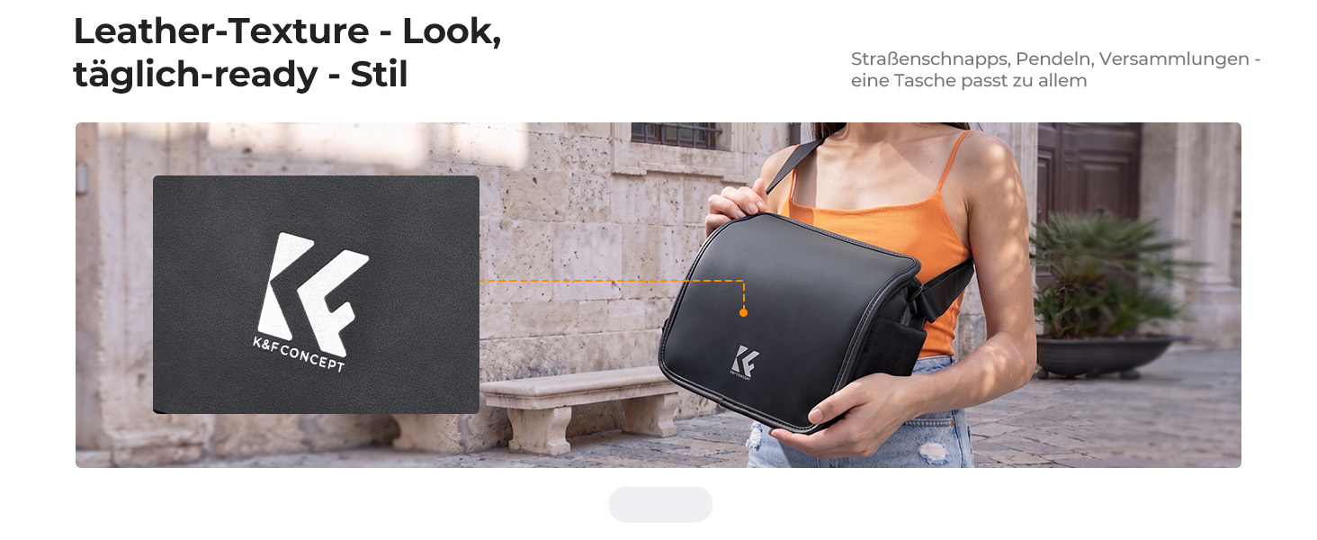 Сумка-месенджер для фототехніки K&F Concept, захисна сумка через плече для камер та об'єктивів