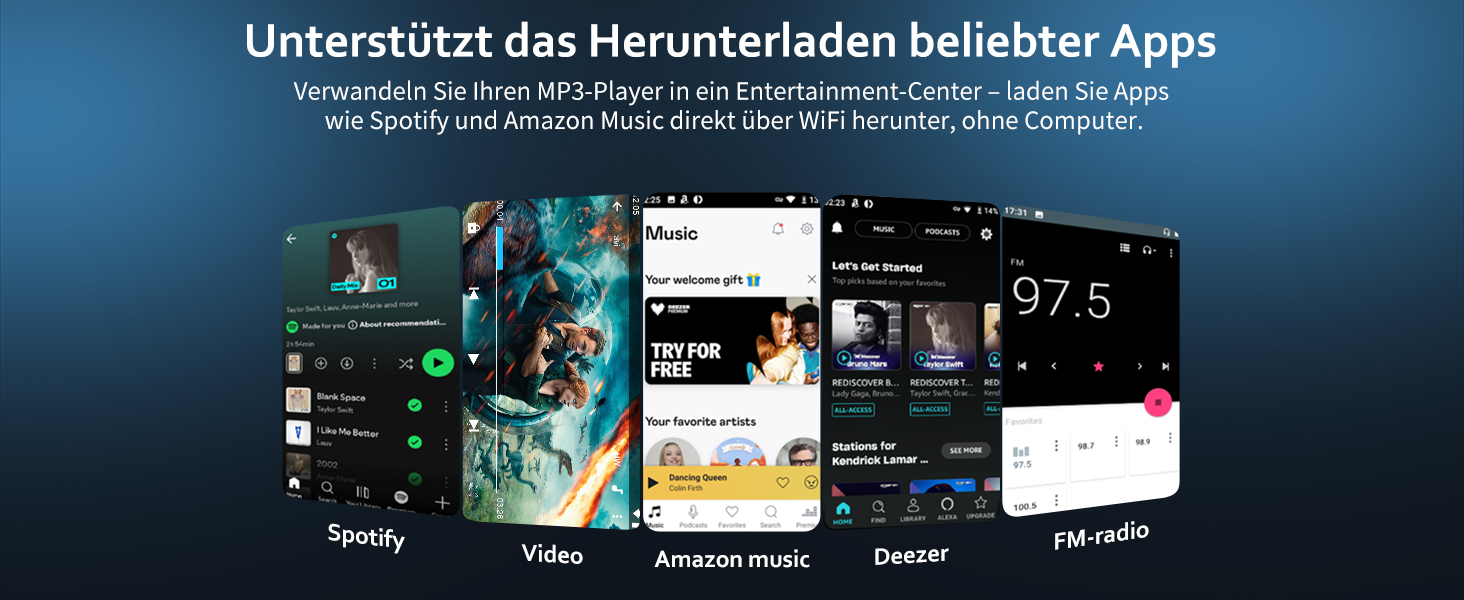 MP3 плеєр Spotify з Bluetooth та Wi-Fi, 5