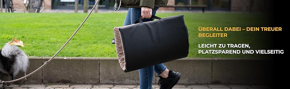 Килимок для собак HS-Hundebett® 45x65 см - Зручний вологостійкий килимок для відпочинку вдома та на вулиці, антрацит, Made in Germany