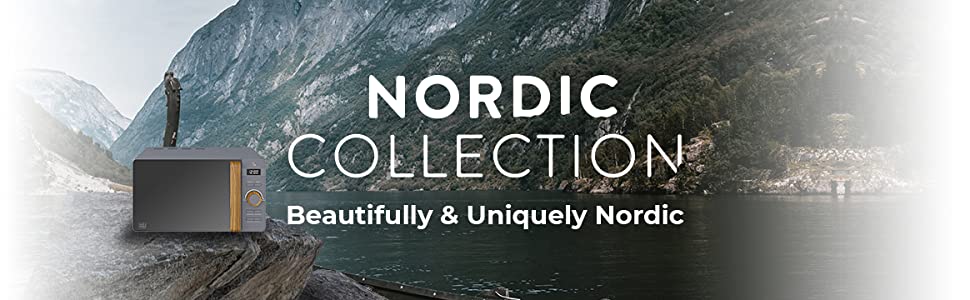 Набір для сніданку Swan Nordic: чайник 1,7 л, тостер на 2 тости, мікрохвильова піч 20 л, зелений, з дизайном під дерево