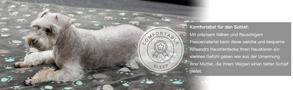 Плед для домашніх тварин Allisandro® Super Softe: теплий та м'який, 200x150 см, сірий. Плед для собак та котів, фліс