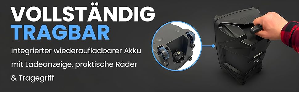 Pyle PA Bluetooth Partybox: Караоке-машина з мікрофоном, 400W, 8” сабвуфер, Bluetooth, USB/SD, радіо, світлові ефекти