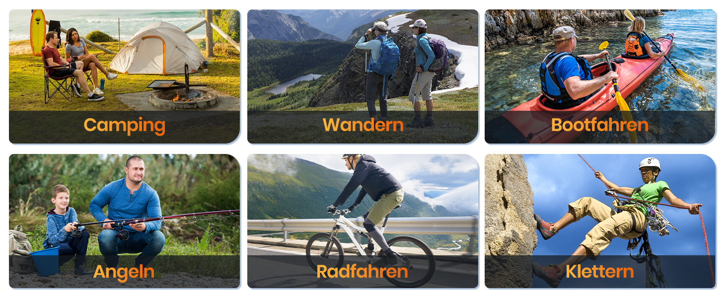 FEELLE Power Bank 27000mAh з сонячною панеллю, USB C PD QC 3.0, 3 USB виходи, ліхтарик, для смартфонів та планшетів