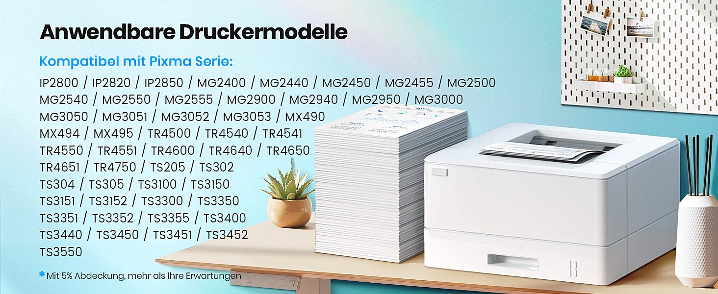 Комплект картриджів Glliter 545XL та 546XL для принтерів Canon PIXMA TS3350, TS3355, TS3450, TS3150, MX495 (чорний та кольоровий)