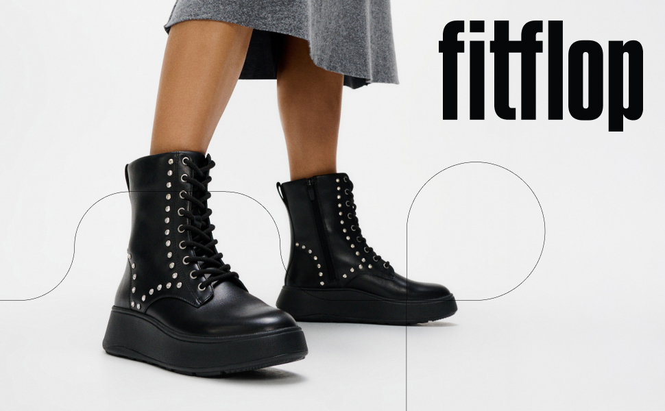 Fitflop Rally: жіночі шкіряні кросівки, темно-синій (морський), 40 EU