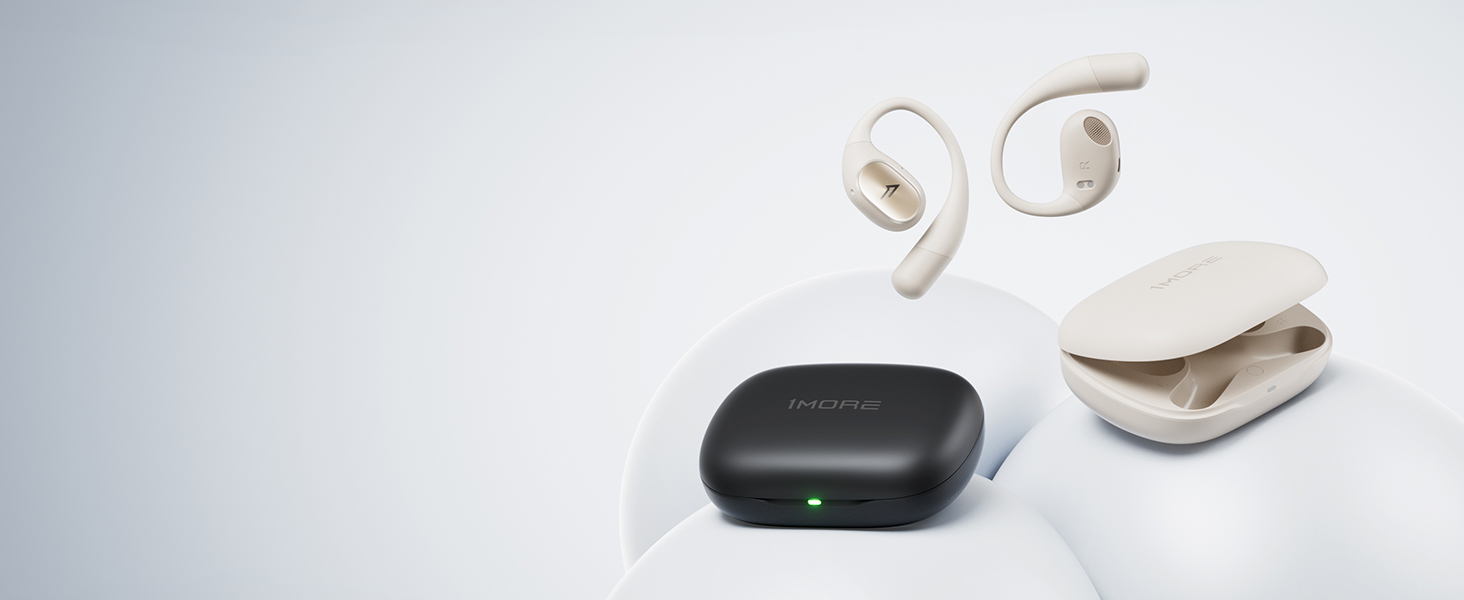 Навушники 1MORE S31 Open Ear Bluetooth 5.3, спортивні, бездротові, ENC мікрофон, 38 годин, IPX5, потужний бас, чорні