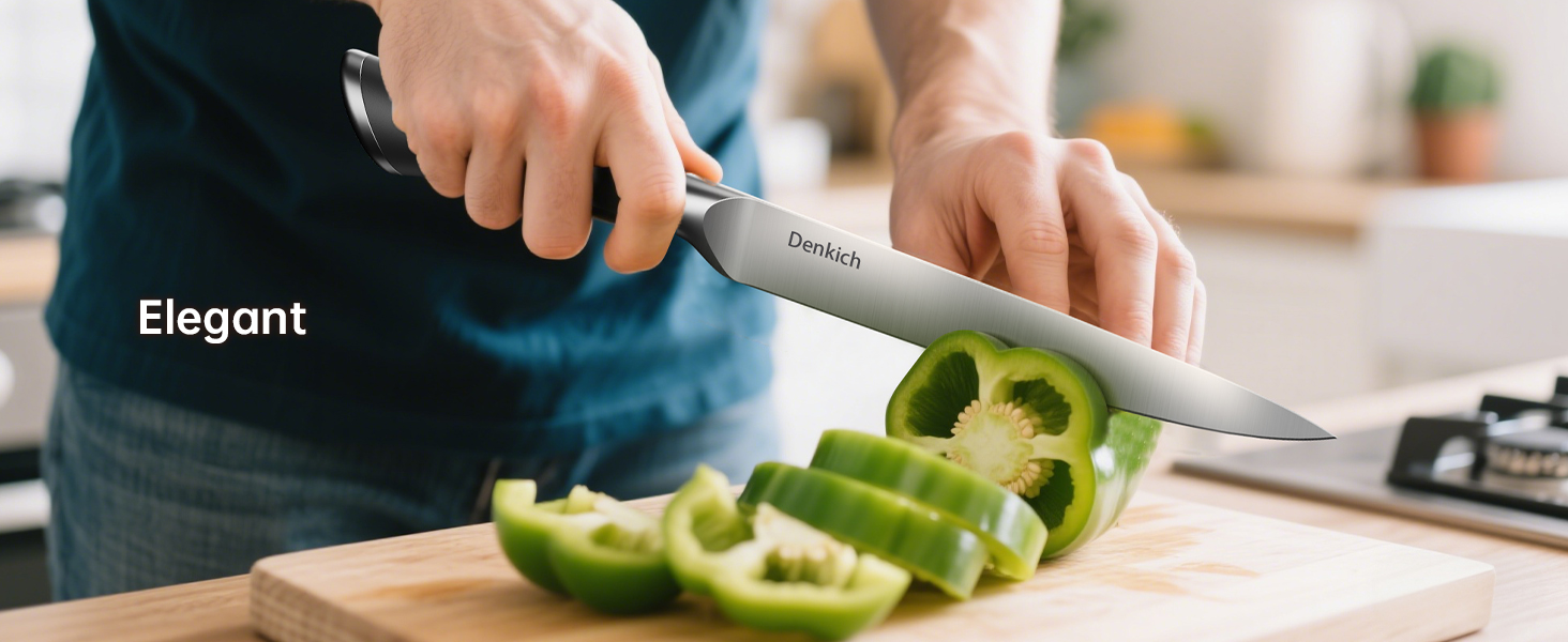 Набір кухонних ножів Messerblock Set, 7 предметів: професійний набір ножів з бруском, німецькі леза з високоякісної нержавіючої сталі, ергономічні ручки, для дому