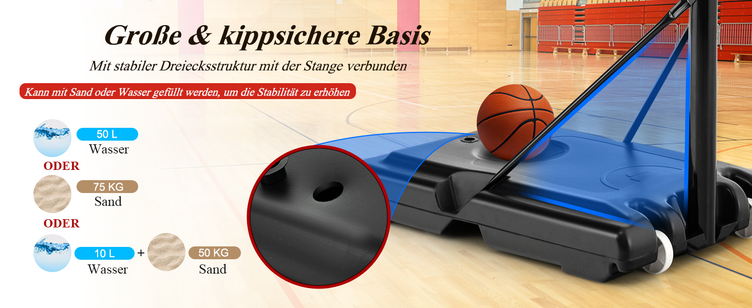 COSTWAY Adjustable Height Basketball Stand - 130-305cm Outdoor Basketball Hoop with Stand & Wheels - Mobile Basketball System with Ball Storage - Hoop System for Kids & Adults - Includes 2 Nets