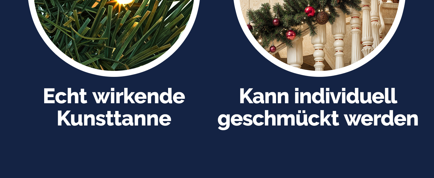 Гірлянда святкова CASARIA 5м, 100 LED, тепле біле світло, для декорування приміщень та вулиці