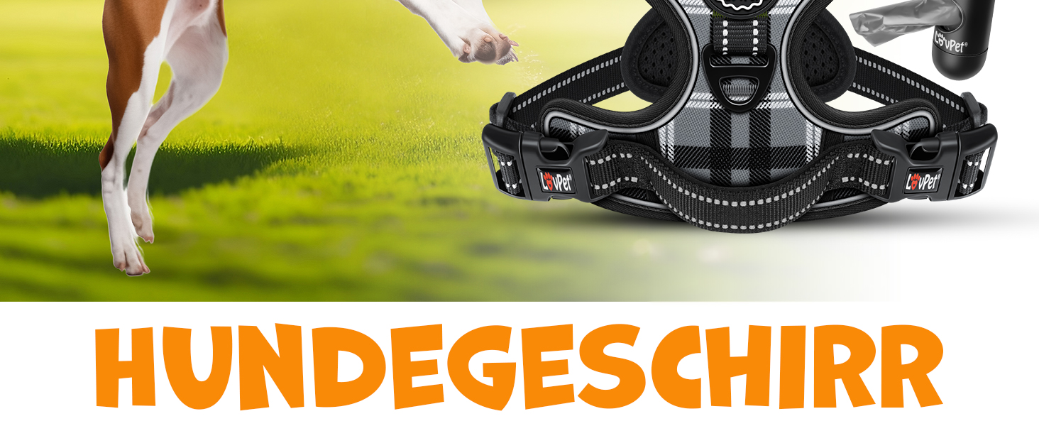 Шлейка для собак без натягу та задухи, дихаюча та м'яка, світловідбиваюча | Без натягу | З ручкою - (L, Сірий у клітинку)