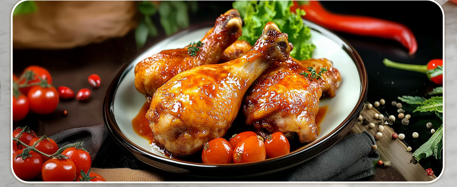 Фритюрниця без олії 7L XXL з сенсорним екраном, 12 програм, 1800W, чорний/сталь