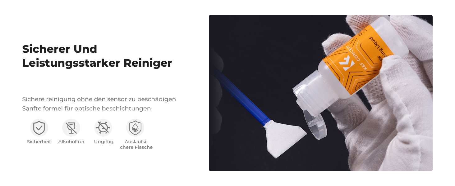 Набір для чищення об'єктивів K&F CONCEPT: для фотоапаратів, об'єктивів, фільтрів та смартфонів. З Lenspen, пензликом, продувкою та мікрофіброю.