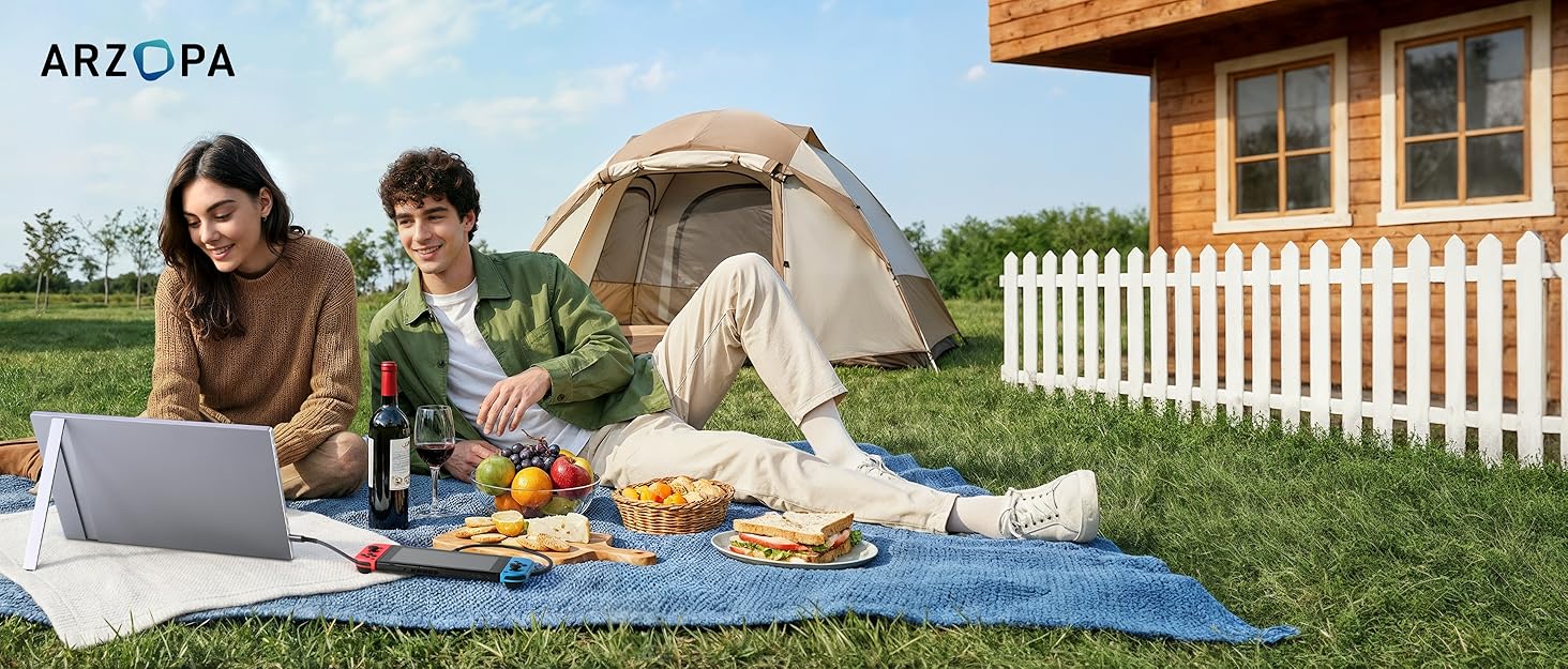 Портативний монітор ARZOPA 16.1' 2.5K 180Hz (2560x1440) HDR10, Space Grey (Z3FC/180HZ)