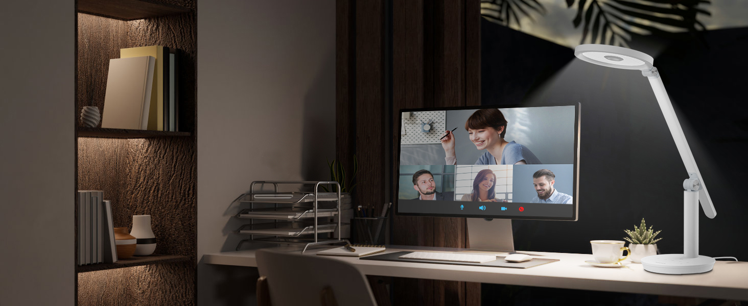 LED настільна лампа Honeywell H6 Sunturalux з дотичним керуванням, таймером та регулюванням яскравості, 800LM, для робочого кабінету та спальні