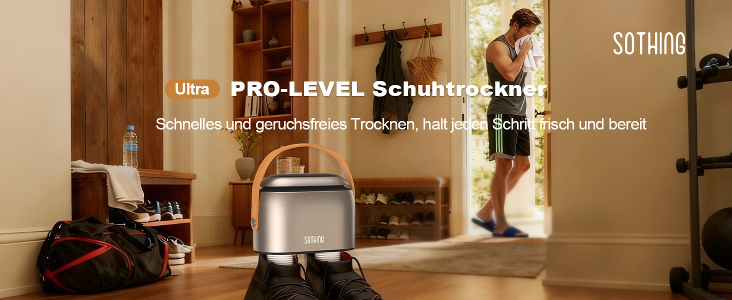 Сушарка для взуття SOTHING з озонуванням, 95W, цифрова, 3 режими, таймер, шланг 30 см для черевиків, лижних черевиків та рукавичок