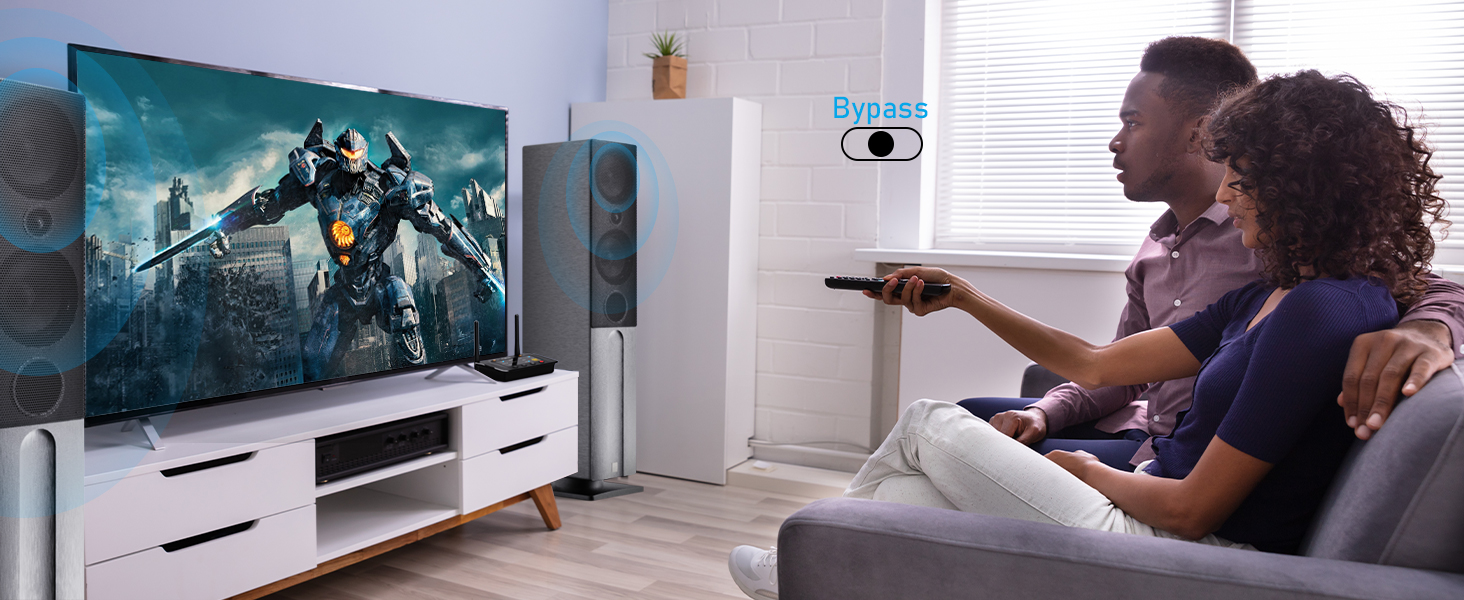 HiFi Bluetooth адаптер 1Mii B03Pro+ з підтримкою LDAC, передавач та приймач для телевізора та стереосистем