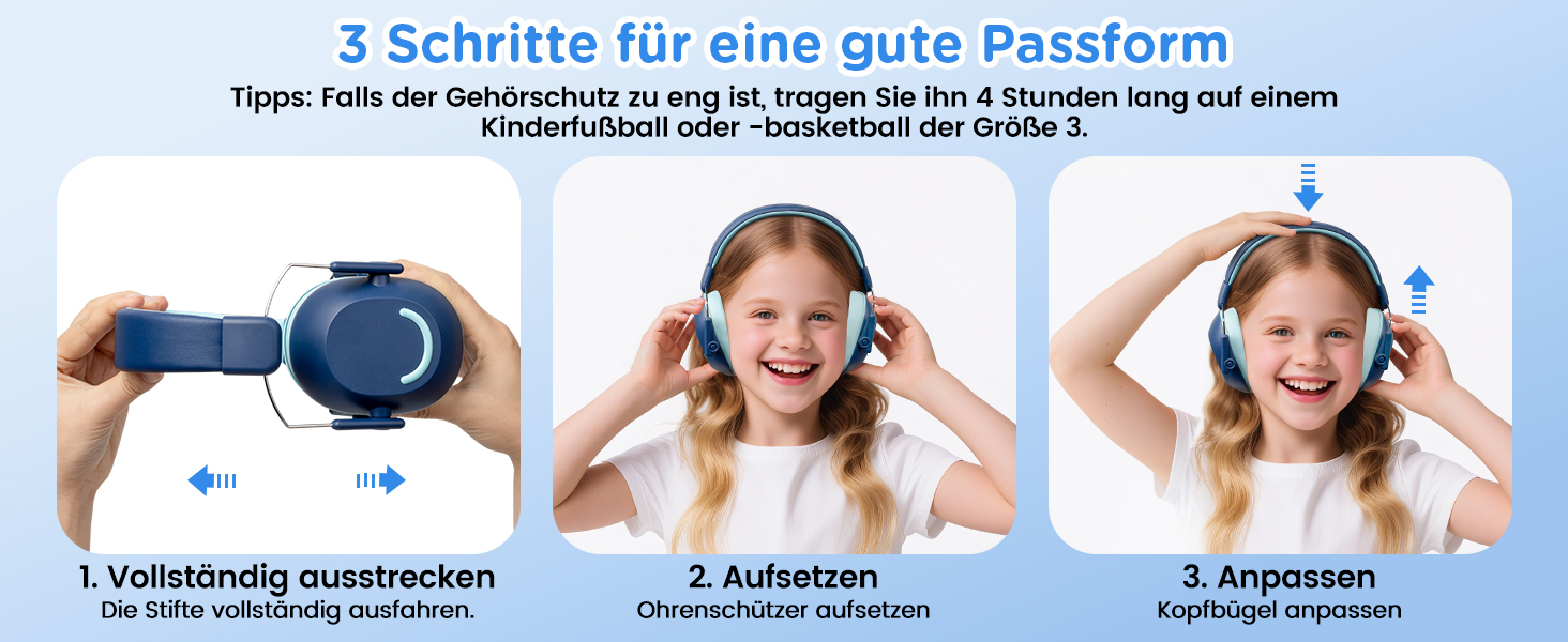 Навушники шумопоглинаючі для дітей Link Dream, SNR 30dB, 3-16 років, блакитні