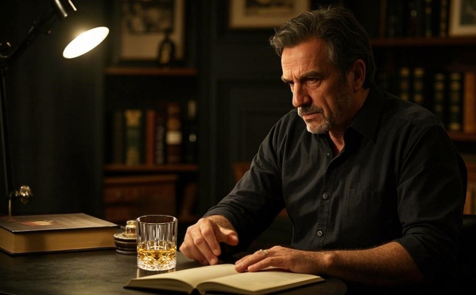 Набір склянок для віскі GLASKEY 4 шт., 320 мл, без свинцю, кришталь, для коктейлів, рому, горілки, скотчу, джину, коньяку, води, віскі, важке дно, подарунковий набір для чоловіків, батька, брата