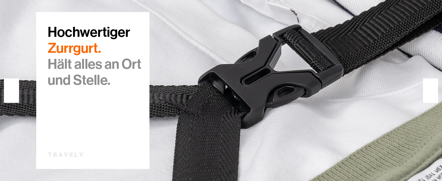 Набір валіз Travely з полікарбонату (77см, 67см, ручна поклажа), чорний, з TSA замком