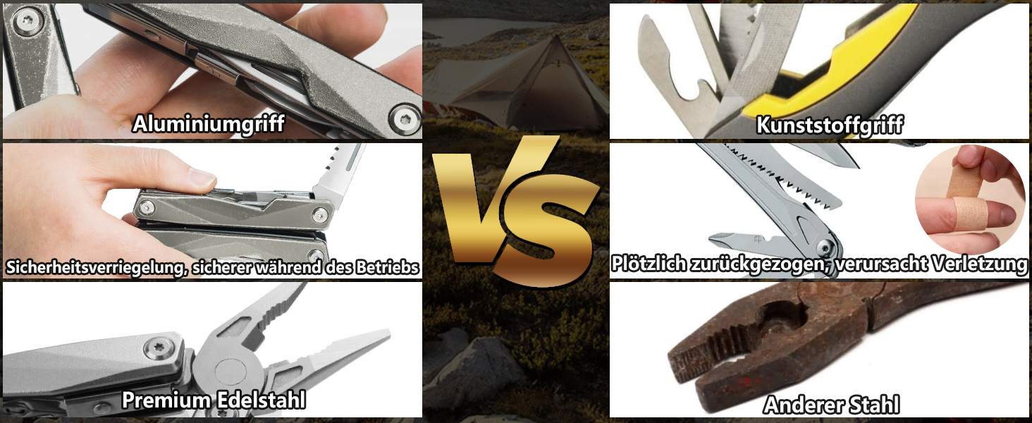 Мультитул Swiss+Tech 16-в-1: мультиінструмент з нержавіючої сталі з ножем, пилкою, ножицями, відкривачкою для пляшок, для кемпінгу, відпочинку на природі, ремонту, з чохлом, вінтажний зелений (ретро-сірий)