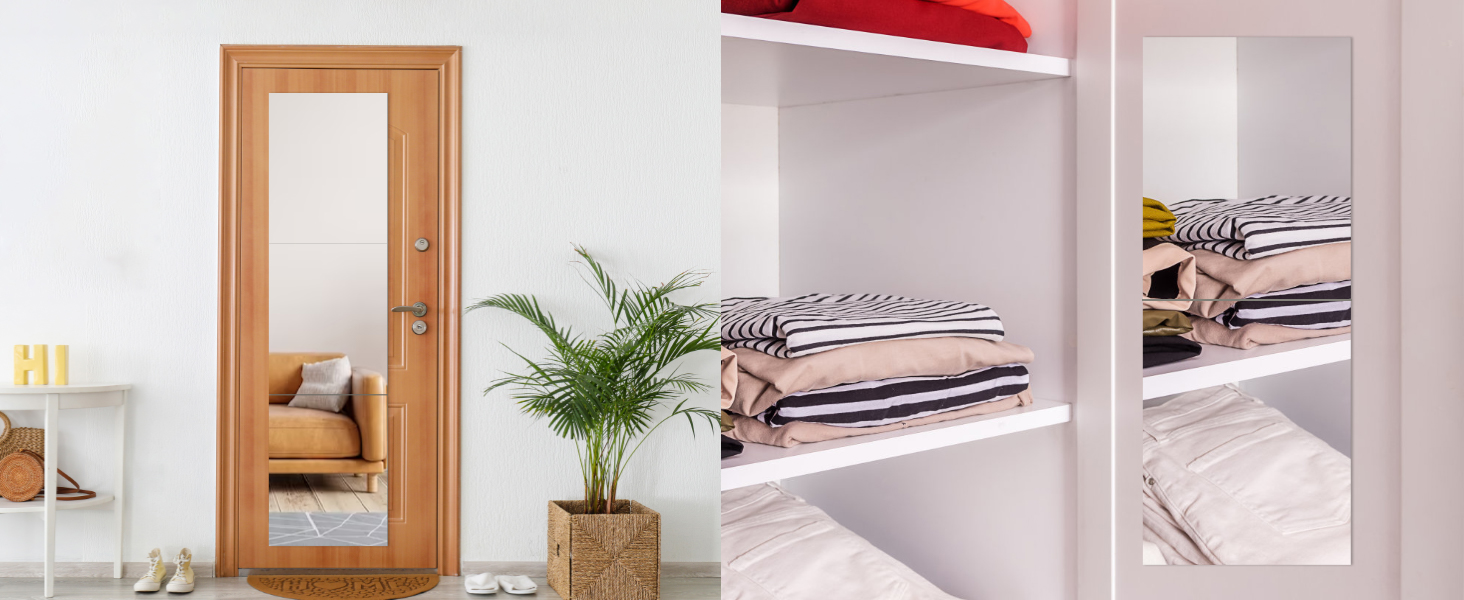 16 настінних дзеркал для плитки - Легка установка, без рамки, розміром 35,6 x 28 см, для спальні, вітальні, ванної кімнати та домашнього спортзалу