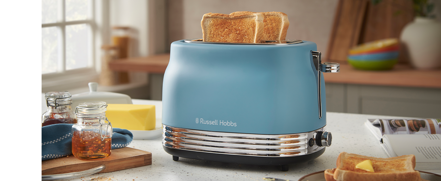Електричний чайник Russell Hobbs Hanley Retro Jasmine 1.7л, 2400W, нержавіюча сталь, кремово-білий, вінтажний дизайн