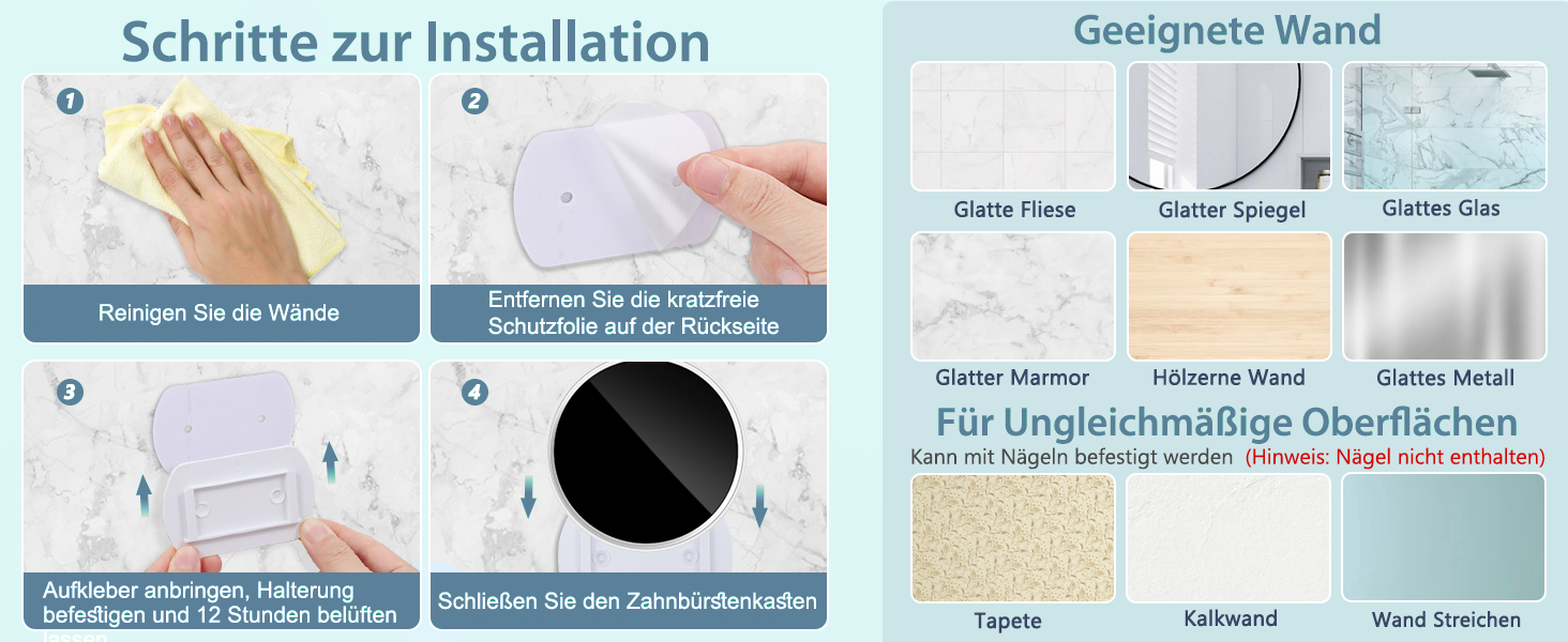 Тримач для зубних щіток з УФ дезінфекцією, електричний, з сушкою та LED-дисплеєм, перезаряджуваний, настінний, 2 слоти