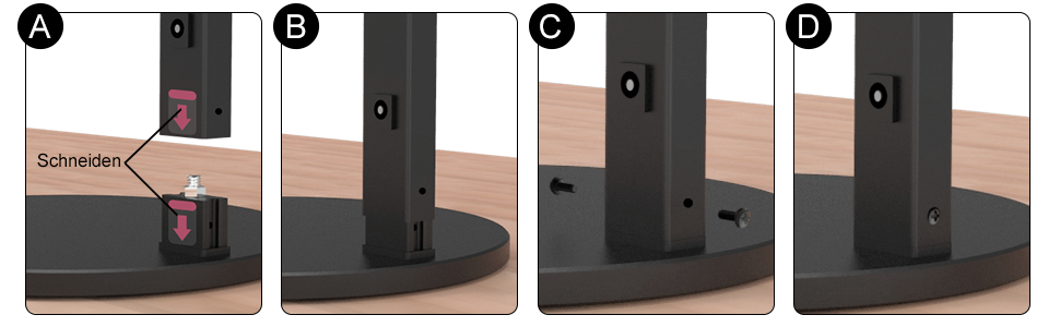 LED настільна лампа 72 см з регулюванням яскравості, денним світлом, підставкою та підсвічуванням, поворотна для офісу та дому, автоматична лампа для роботи та малювання (білий/чорний)