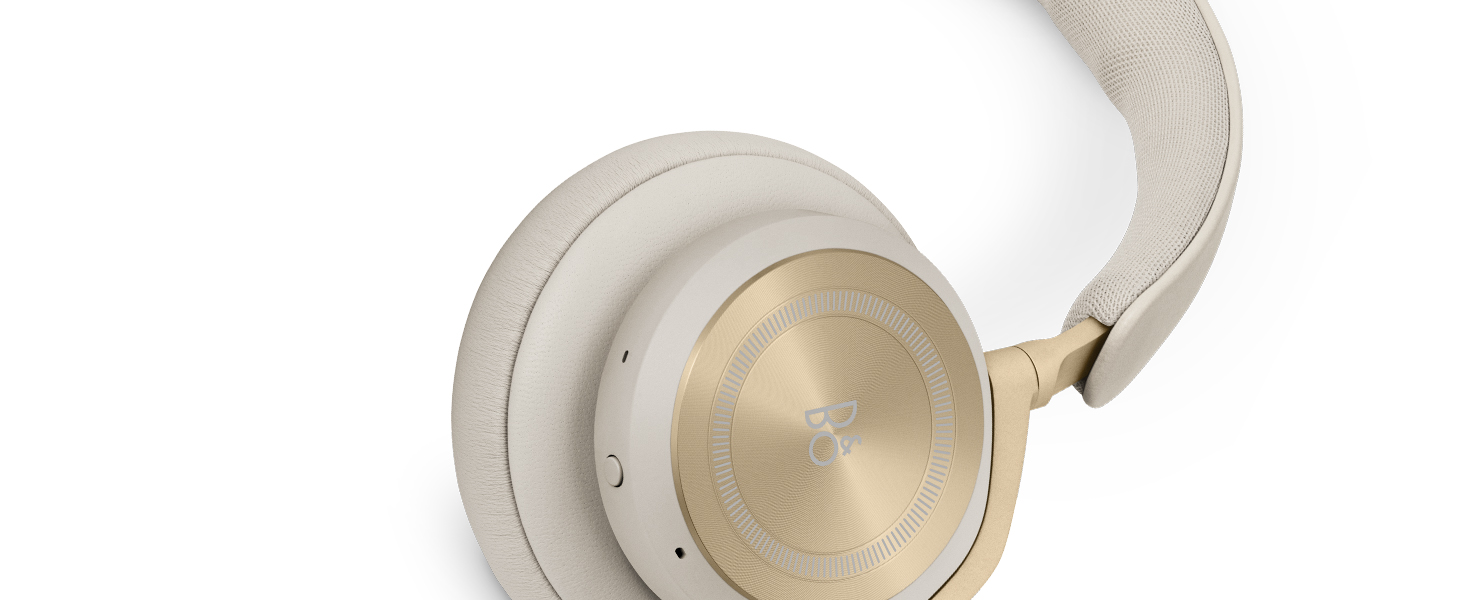 Bang & Olufsen Beoplay HX – Бездротові навушники Bluetooth з шумозаглушенням, до 40 годин роботи, 6 мікрофонів, золотий колір