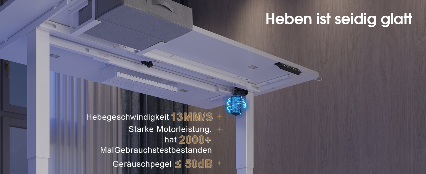 Регульований стіл Devoko 160x80 см з ящиками, USB-порт, органайзер для кабелів, стіл для стоячи роботи з пам'яттю
