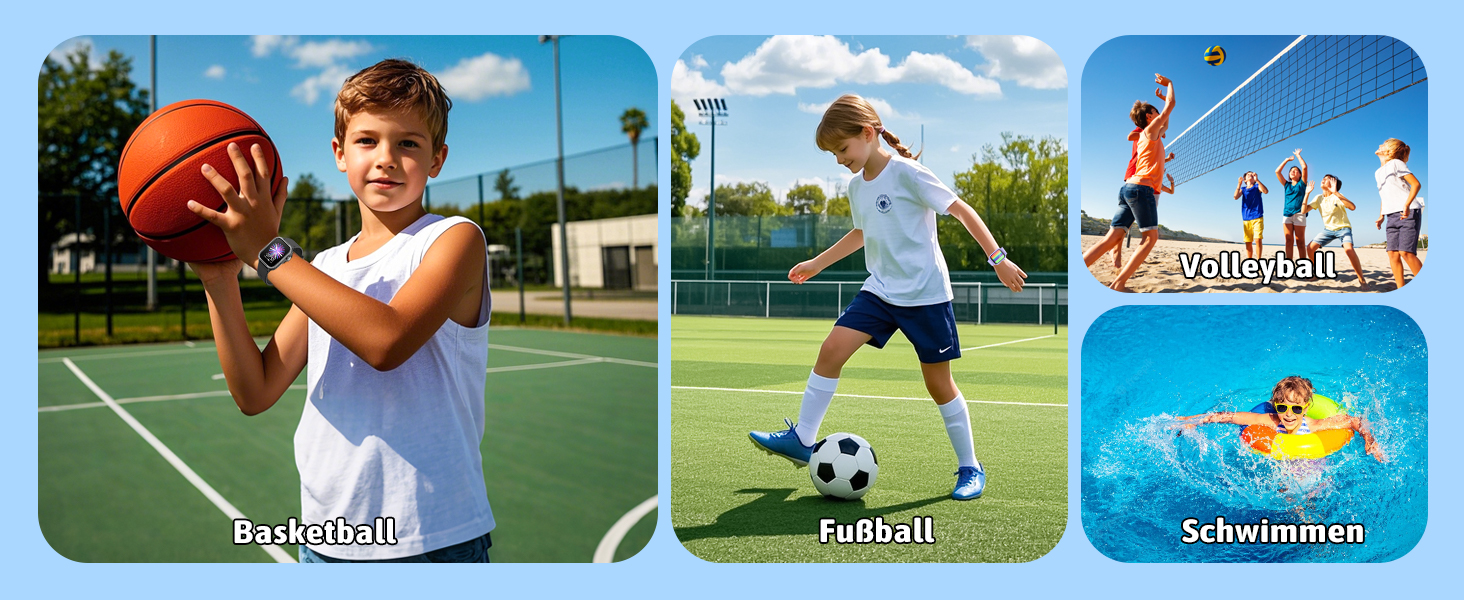 Дитячий розумний годинник Kinder Smartwatch для хлопчиків та дівчаток. Активність, серцевий ритм, сон, IP68, водонепроникність, 19 спортивних режимів.