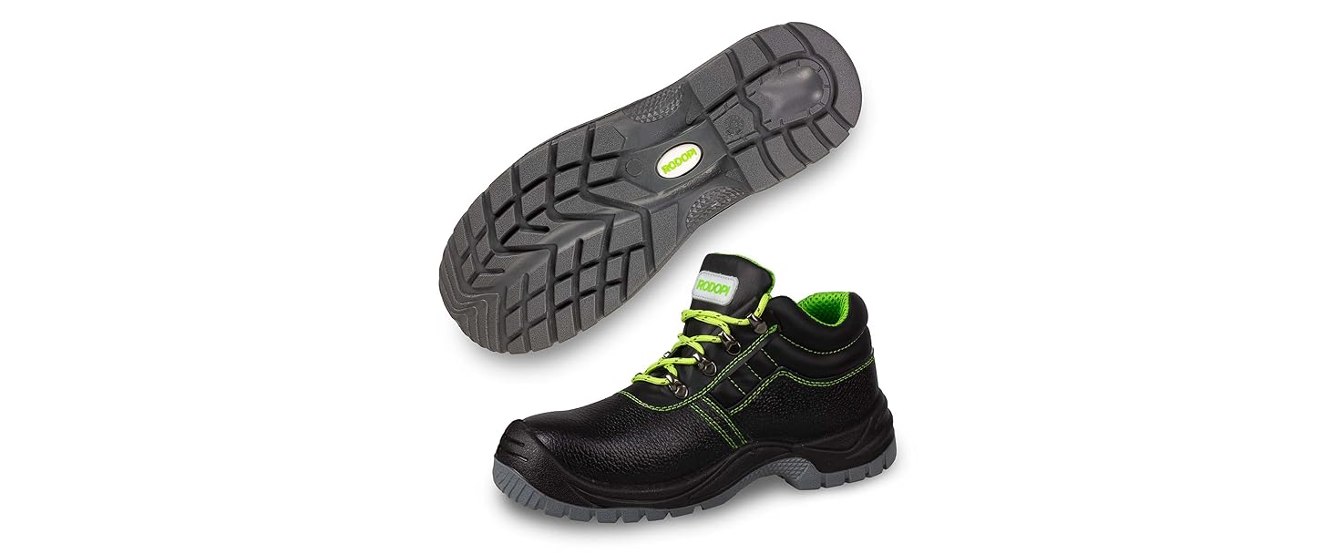Робочі черевики RODOPI S3 Airgee-Protect для чоловіків та жінок, розмір 40-47, захисні черевики EN ISO 20345:2011, сталевий капок, чорно-зелені