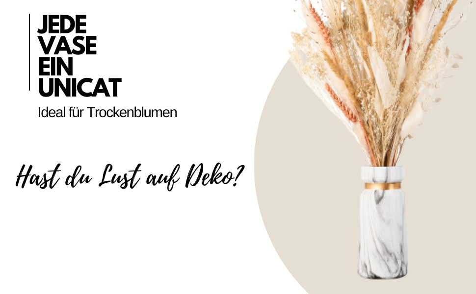 Керамічна ваза в стилі бохо для квітів, пампасів, сухоцвітів, H22см - білий мармур, з золотим обідком. Декоративний елемент, сучасний дизайн